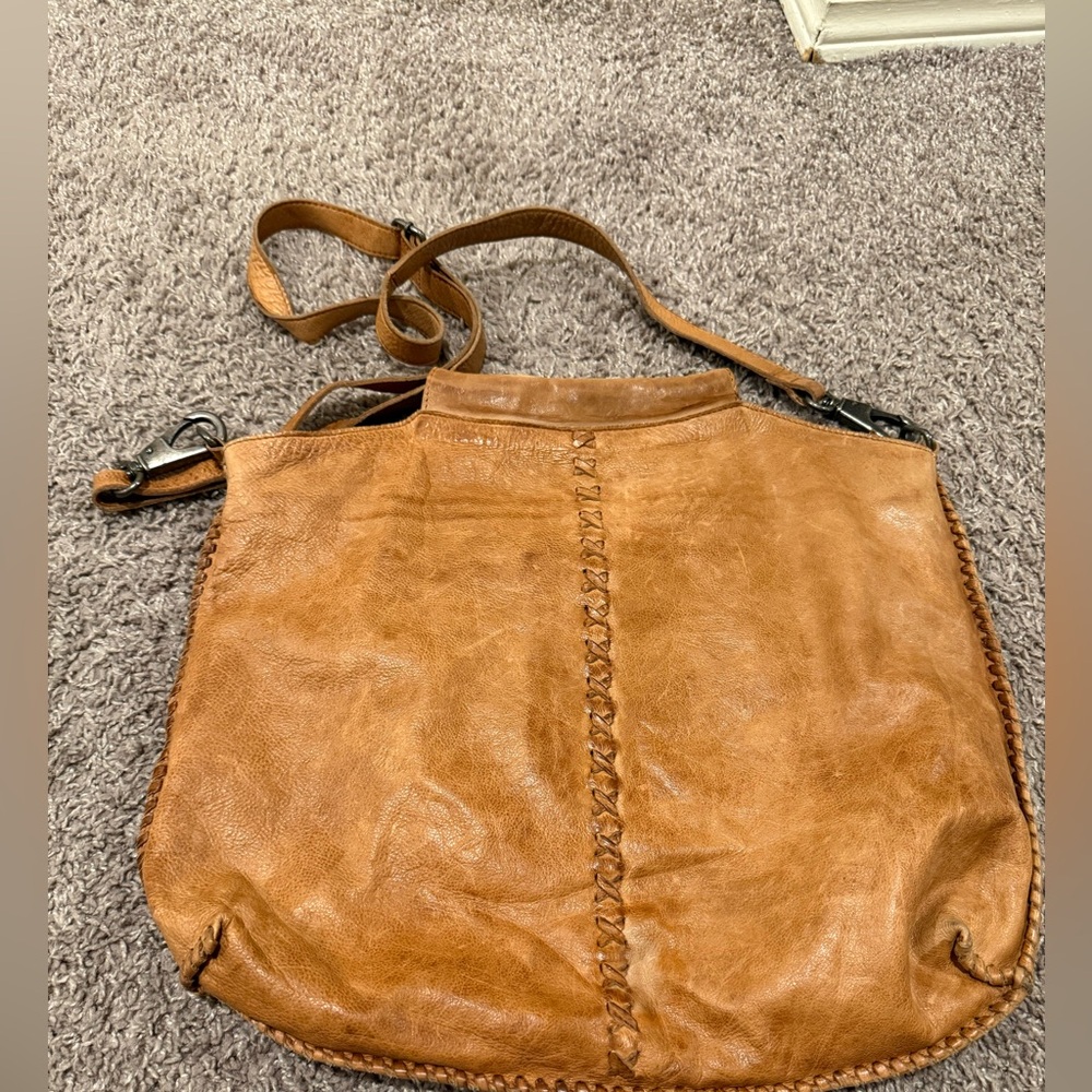 Latico Made in USA Genuine Leather  Crossbody Tote Bag - Picture 3 of 12